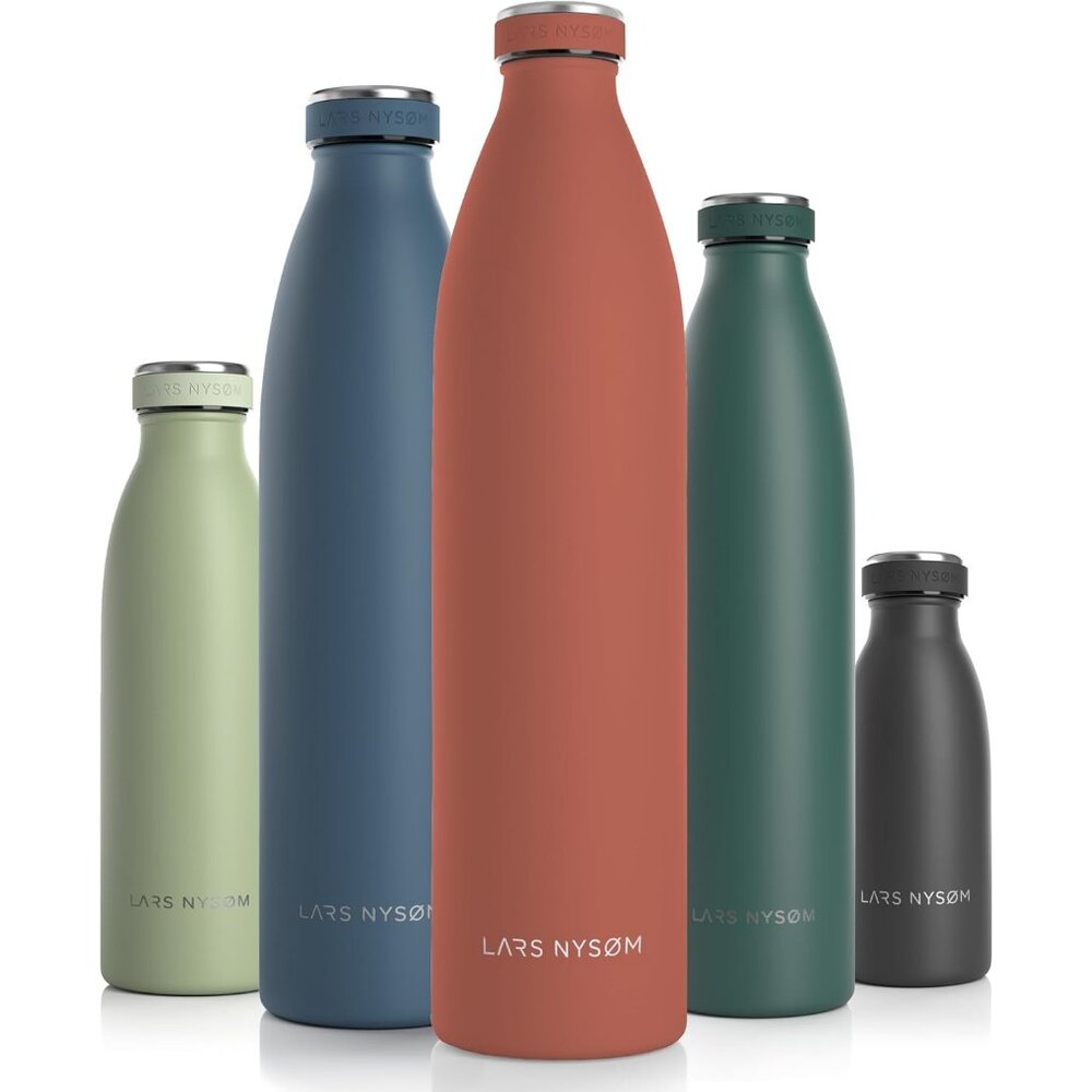 Lars Nysom Stainless Steel Insulate Water Bottle 50.7 Oz Double Wall Vacuum Seal